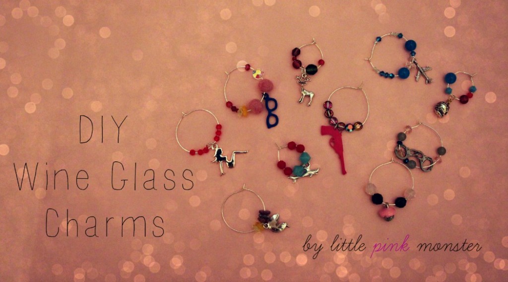 DIY Champange or Wine Glass Charms:: by little pink monster